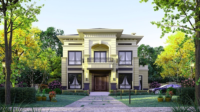 昌江中式合院住宅，开放庭院与邻里乡亲更亲近